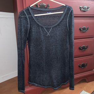 Mudd sheer long sleeve tee